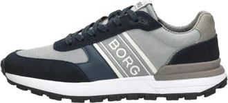 Bj&ouml;rn Borg R2400 SUE M - Heren - Sneakers - Blauw - 44 EU - Leer - Schoenen