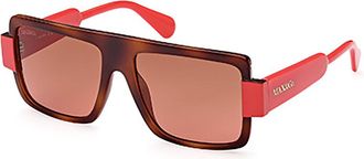 Max & Co. MO0066 56B Womens Sunglasses Tortoiseshell Size 56