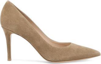 Gianvito Rossi Gianvito 85 Pump in Camel Suede at Nordstrom, Size 37.5