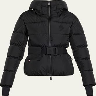 Moncler Bouquetin Hooded Down Ski Jacket