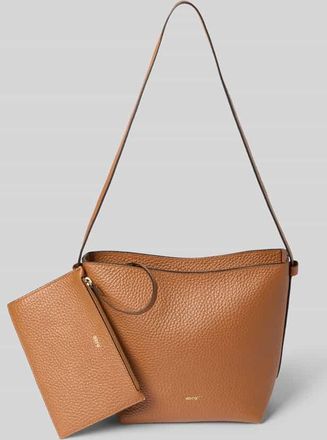 Abro Abro Handtasche aus Leder mit Innentasche Modell COSMO in Cognac, Größe 1