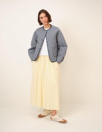 Nobody's Child Reversible Navy Gingham Jacket