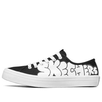 Skechers (WMNS) Jeremyville x Skechers VLites Low-Top Sneakers Black/White 66666301-BKW