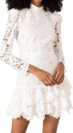 Yumi Kim Robyn Sedona Lace Long Sleeve Dress In White