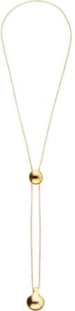 UNOde50 18K Gold-Plated Necklace with Height-Adjustable Chain with Two Weights at Nordstrom