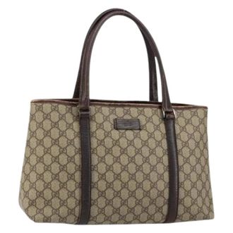 Gucci Pre-owned Tote Bags, female, Beige, Size: ONE SIZE Pre-owned Plastic Tote Bag