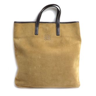 Loewe Beige Brown Suede Leather Tote Bag (Pre-Owned)