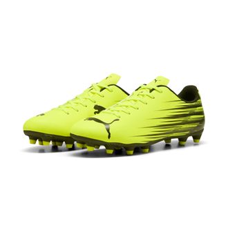 Puma Fussballschuh PUMA ATTACANTO II FG/AG, Herren, Gr. 42,5, gelb alert, puma schwarz, Synthetik, bedruckt, Schuhe Fussballschuh, f&uuml;r Rasen- und Kunstrase