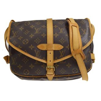 Louis Vuitton Saumur Monogram Canvas Brown Canvas Handbag (Pre-Owned)