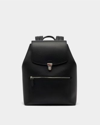 Bally Capitol Backpack in Leather in Black+Palladio at Nordstrom