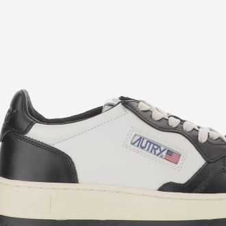 Autry Womens Sneakers Medalist Colour-Block Multicolour Leather Trainers
