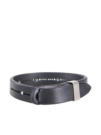 Orciani studded buckle bracelet - men - Calf Leather - M - Black