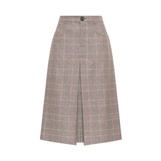 Maliparmi Gonna Chromatic Check - - Skirts - Donna - Grigio - S