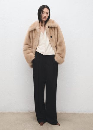 Mango Cardigan maglia collo a V grezzo - Donna - XXS - MANGO