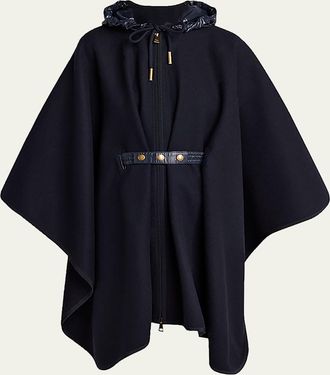 Moncler Padded Wool-Blend Cape