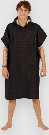 After Tech Pocket Surf Poncho schwarz