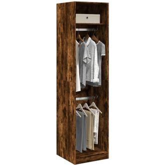 vidaXL vidaXL Armadio Rovere Fumo 50x50x200 cm in Legno Multistrato
