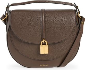 DeMellier Siena Leather Saddle Crossbody Bag in Mocha at Nordstrom