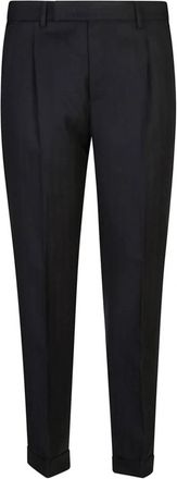 Pantaloni Torino Blauwe Wollen Broek voor Mannen - Heren - Nette broeken - Blauw - 2XL - Wol - Broeken