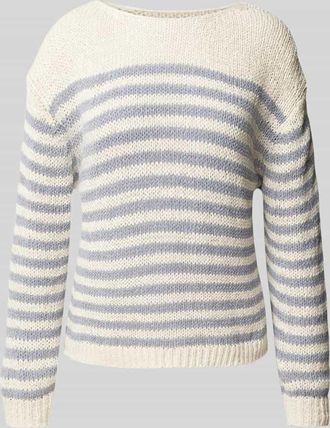 Marc O'Polo Comfort Fit Strickpullover aus Baumwoll-Mix in Rauchblau, Gr&ouml;&szlig;e XXL