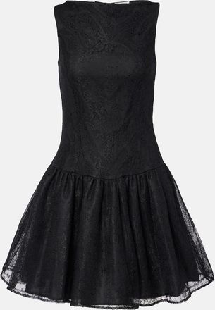 Nina Ricci Lace-trimmed halterneck vest