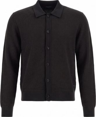 HUGO BOSS C-Laconico Vest - Heren - Vesten - Zwart - S - Katoen - Truien & Vesten