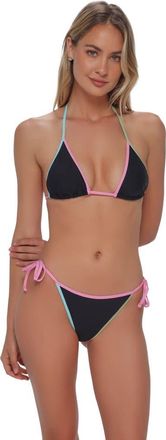 Swim Systems Trisha Triangle Bikini Swimsuit Top in Black at Nordstrom, Size 3X-Large