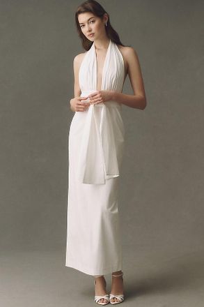 Shona Joy Campbell Halter Maxi Dress