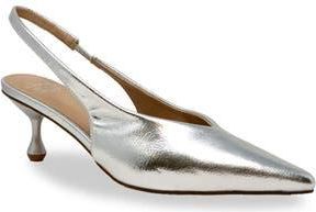 Chase + Chloe by Intouch Footwear Arima Slingback Pump in Silver Metallic at Nordstrom Rack, Size 5.5
