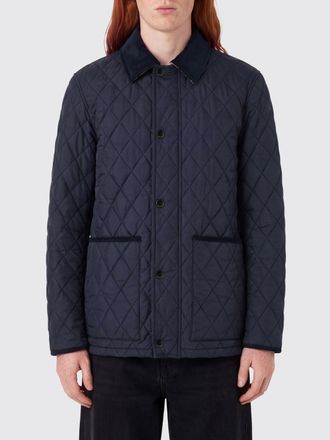 Burberry Giacca imbottita Haddington in lana e cotone con logo EKD