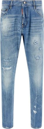 Dsquared2 Teddy Jeans - Heren - Slim Fit Jeans - Blauw - S - Katoen - Jeans
