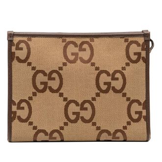 Gucci Pre-owned Gucci Jumbo GG Canvas Pouch Unisex W3PFFP5XWOAIILRG
