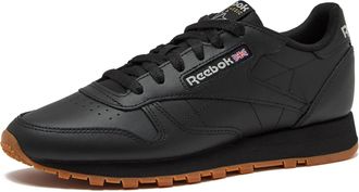 Reebok Womens Classic Leather Sneaker, Reefresh Black/Pure Grey/Gum, 6.5 UK