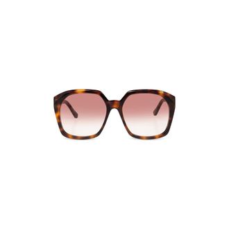 Chloé Dames, Accessoires, Bruin, Maat: 57 MM Nylon