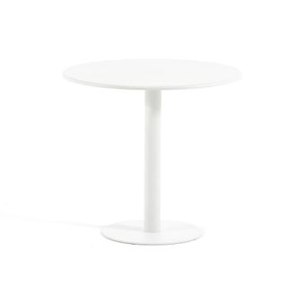 Siediti Fuori e Dentro Mesa redonda de exterior en acero pintado &Oslash;79,5 cm blanco