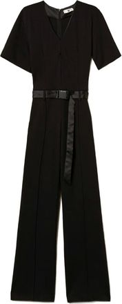 Twin-Set Tuta intera con scollo a V - Nero