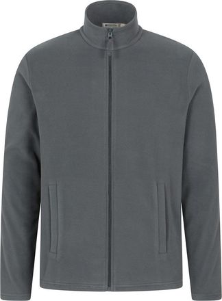 Mountain Warehouse Heren Raso Full Zip Fleece Top (Donkergrijs)