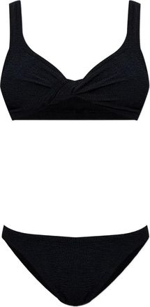 Hunza G Juno coverage crinkle bikini - Zwart