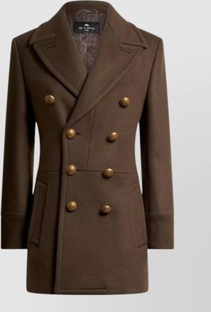 Etro wool double-breasted coat