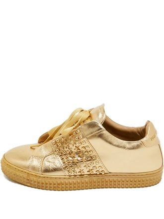 Philipp Plein studded leather sneakers - Yellow