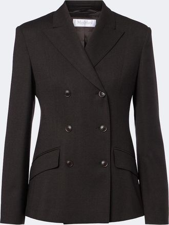 Max Mara Double-breasted wool-blend blazer