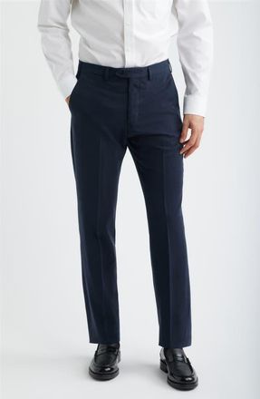 Emporio Armani Navy Flat Front Suit Pants at Nordstrom, Size 32 Us