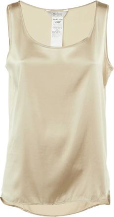 Max Mara Canotta in raso - Toni neutri