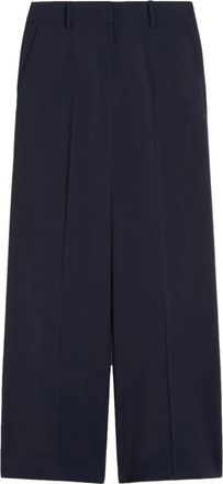 Max Mara Wkdvisivo Trousers - female - Weekend Max Mara - Wide Trousers - Blue - 2XS - Trousers