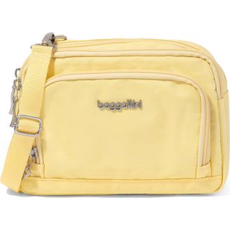 Baggallini Trifecta RFID Wallet Crossbody Bag in Butter Yellow at Nordstrom