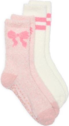 PJ Salvage 2-Pack Cozy Crew Socks in Pink at Nordstrom Rack, Size 4-10