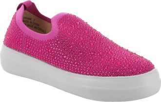 Corkys Footwear Womens Swank Crystal Sneaker In Fushsia
