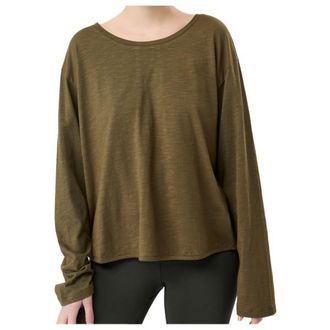 Mandala Open Back Long Sleeve Longsleeve f&uuml;r Damen | braun