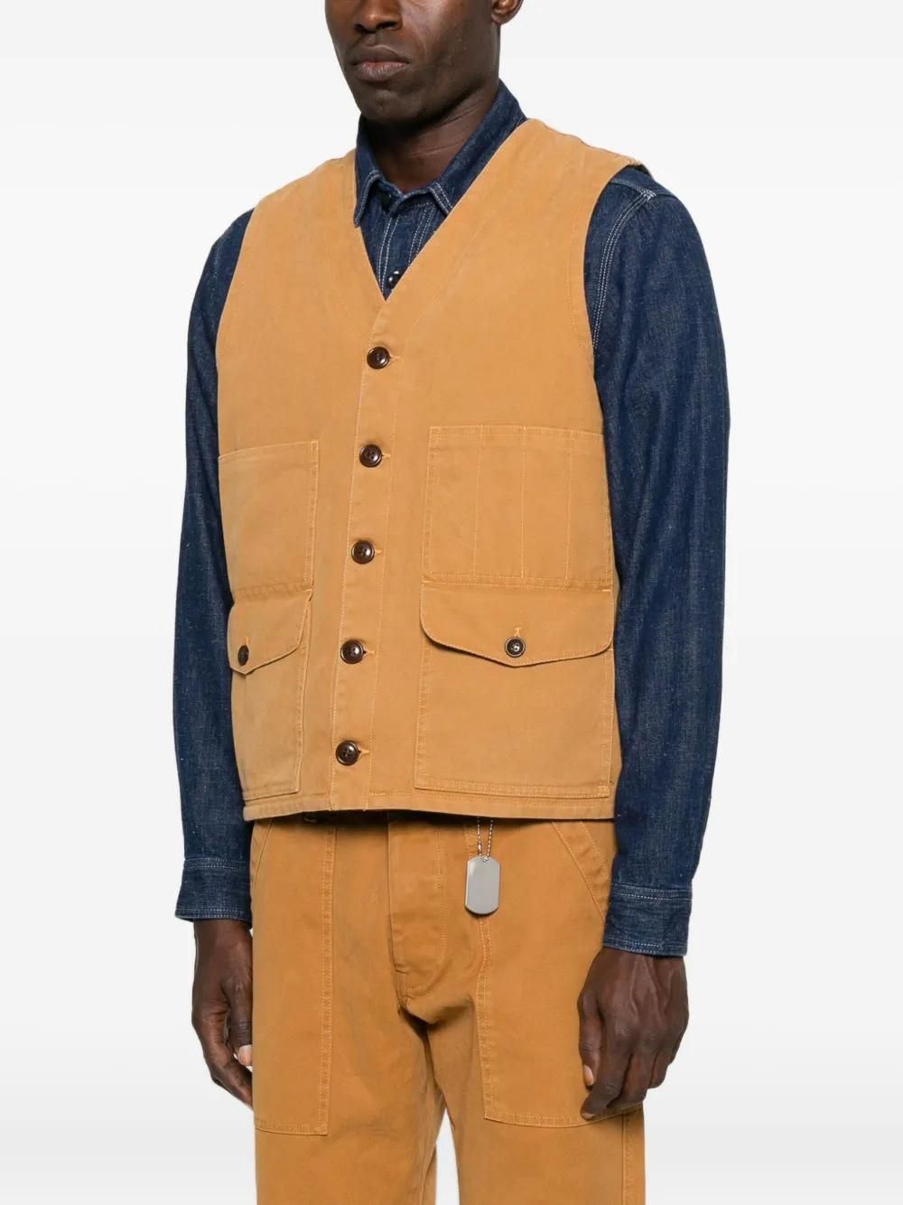 Wool Givenchy Gilet Mens Givenchy Waistcoats, Male, Yellow, M