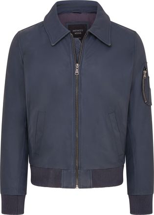 Infinity Leather Mens A2 Cowhide Leather Bomber Jacket-Eura